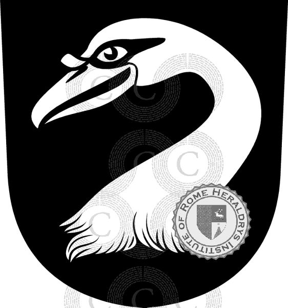 Coat of arms of family Schwandeck   ref: 33687