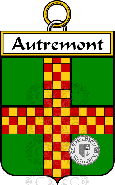 Coat of arms of family Autremont   ref: 33945