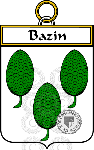 Coat of arms of family Bazin