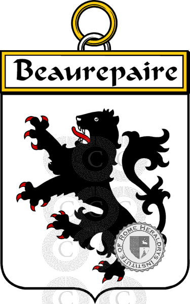 Coat of arms of family Beaurepaire   ref: 34024