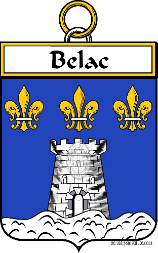 Coat of arms of family Belac   ref: 34031