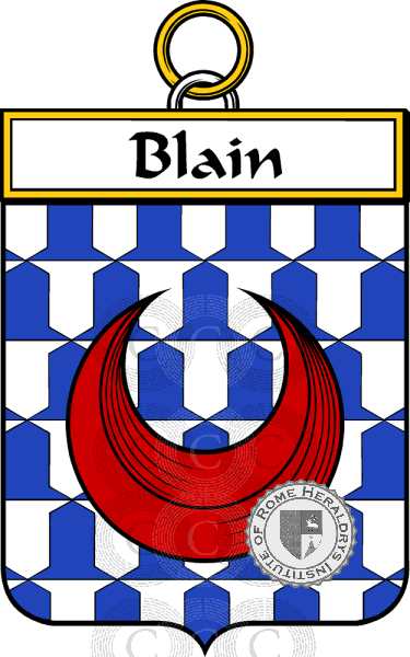 Escudo de la familia Blain   ref: 34090