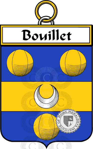 Brasão da família Bouillet   ref: 34145
