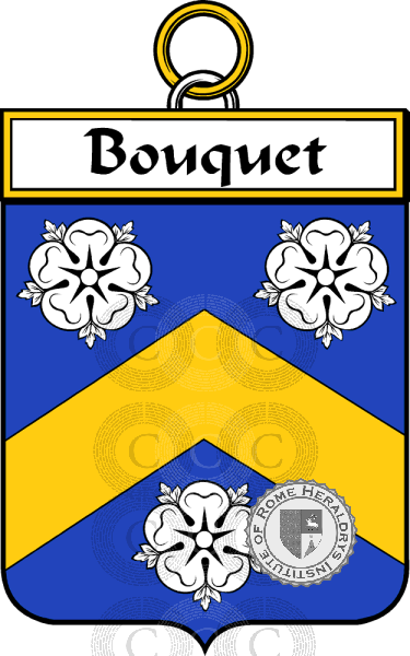 Coat of arms of family Bouquet   ref: 34151