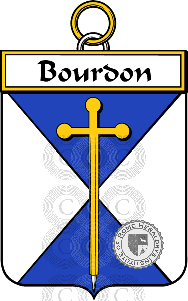 Escudo de la familia Bourdon