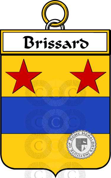 Brasão da família Brissard   ref: 34186