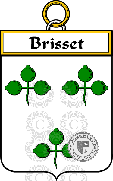 Brasão da família Brisset   ref: 34187