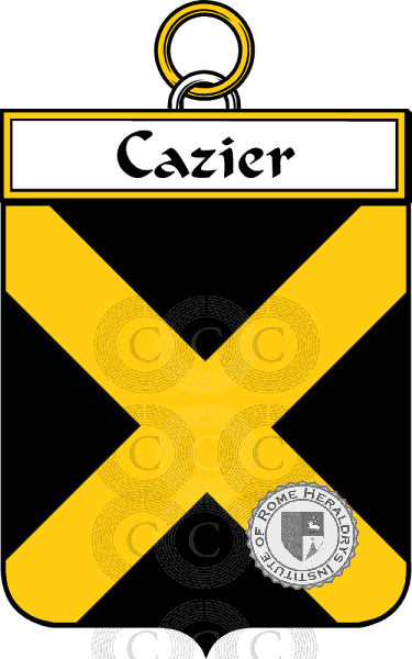 Brasão da família Cazier   ref: 34258