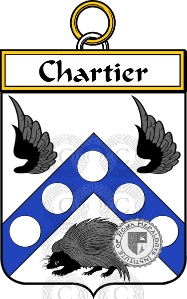 Coat of arms of family Chartier