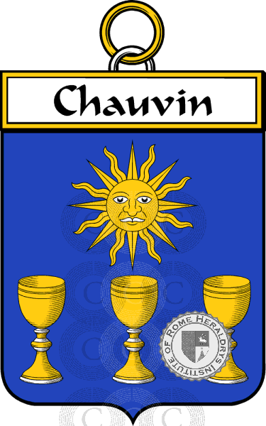 Brasão da família Chauvin   ref: 34294