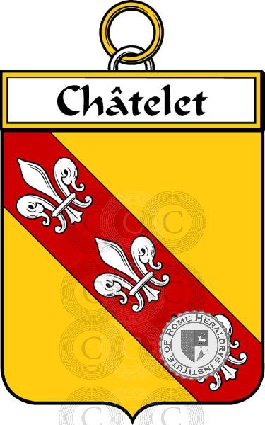 Coat of arms of family Châtelet   ref: 34312