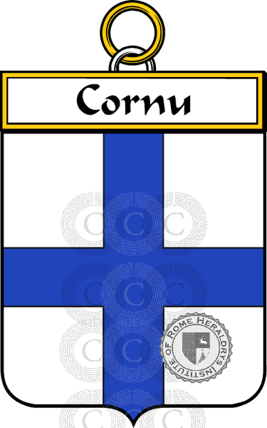 Escudo de la familia Cornu   ref: 34344