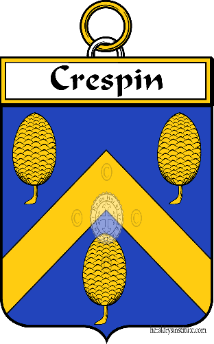 Escudo de la familia Crespin   ref: 34361