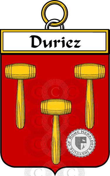 Wappen der Familie Duriez   ref: 34375