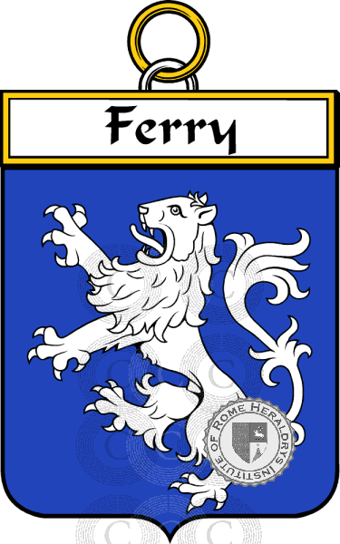 Coat of arms of family Ferry   ref: 34396