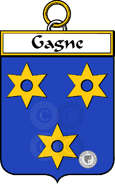 Coat of arms of family Gagne