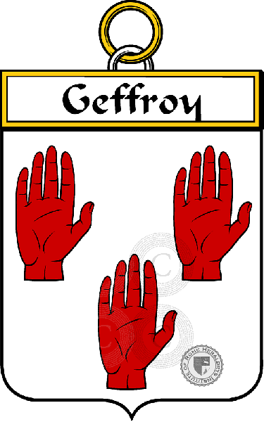 Brasão da família Geffroy   ref: 34440