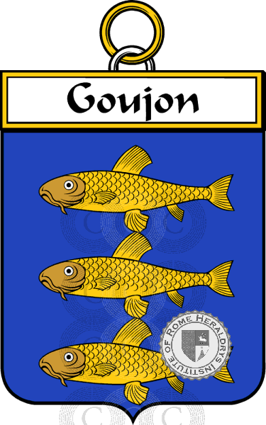 Coat of arms of family Goujon   ref: 34468