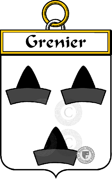 Coat of arms of family Grenier