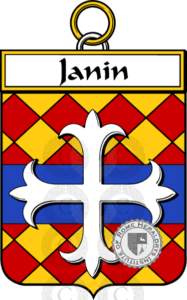 Coat of arms of family Janin   ref: 34529