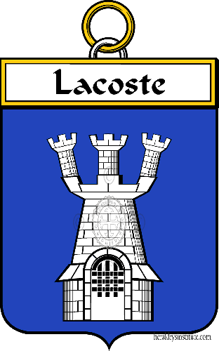 Coat of arms of family Lacoste   ref: 34558