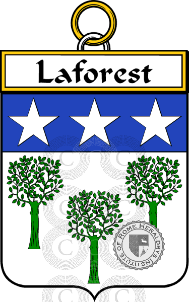 Escudo de la familia Laforest (Forest de la)   ref: 34568