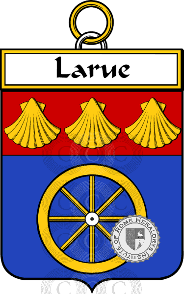 Wappen der Familie Larue (de la Rue)   ref: 34601