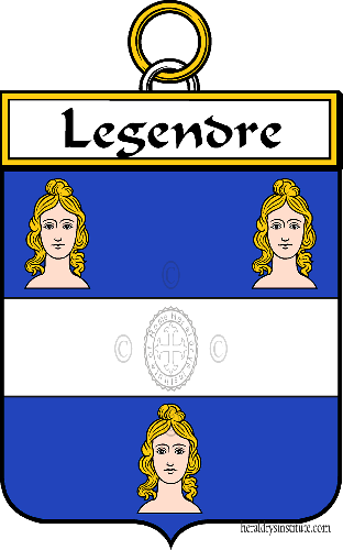 Coat of arms of family Legendre