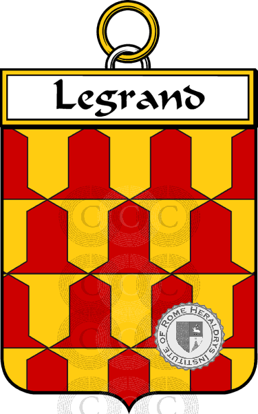 Escudo de la familia Legrand (Grand le)   ref: 34652