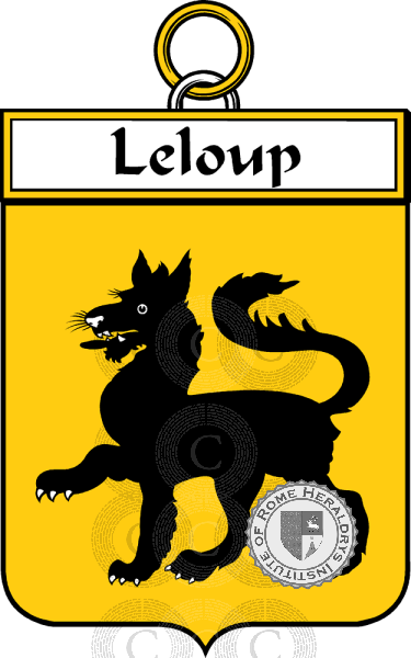 Escudo de la familia Leloup (Loup le)   ref: 34657