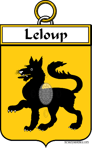 Wappen der Familie Leloup (Loup le)   ref: 34657