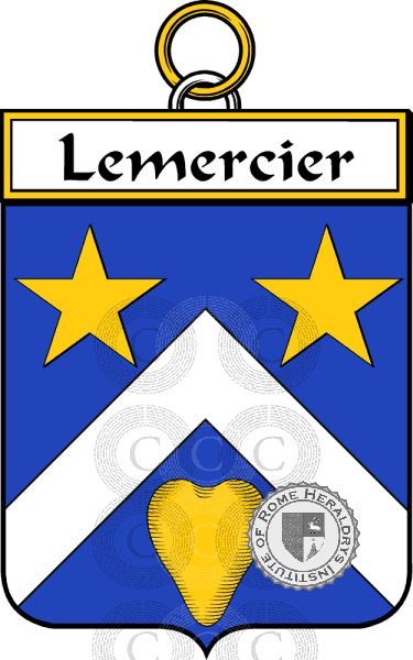 Wappen der Familie Lemercier (Mercier le)   ref: 34661