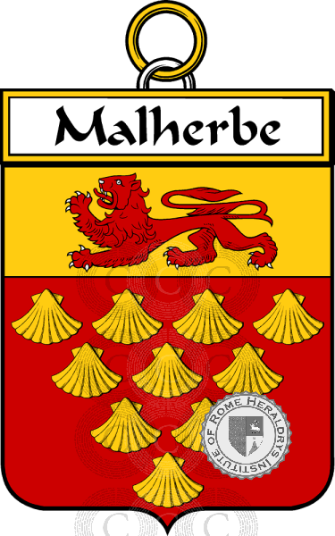 Coat of arms of family Malherbe