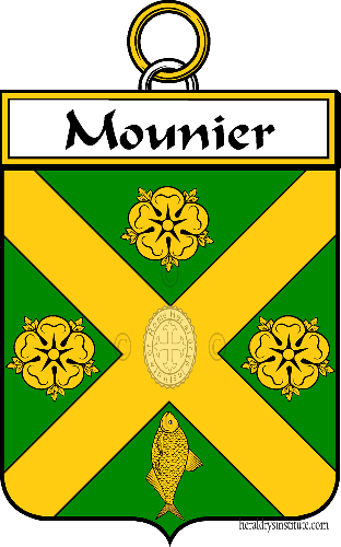 Brasão da família Mounier   ref: 34770