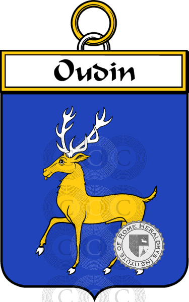 Escudo de la familia Oudin or Odin   ref: 34789