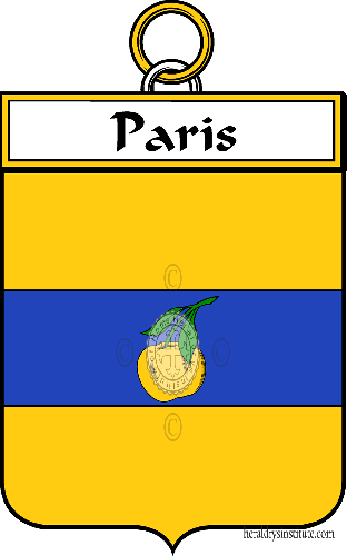 Wappen der Familie Paris   ref: 34803