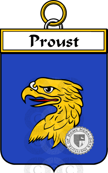 Coat of arms of family Proust   ref: 34871