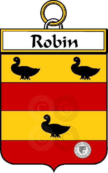 Brasão da família Robin