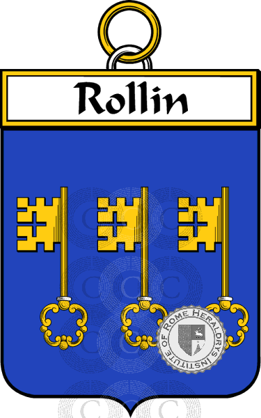 Coat of arms of family Rollin   ref: 34927