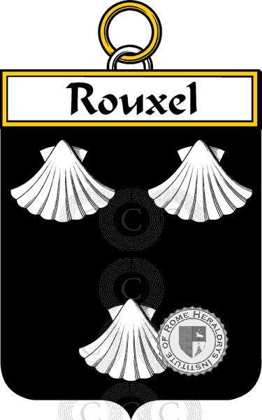 Coat of arms of family Rouxel   ref: 34939