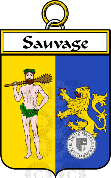Coat of arms of family Sauvage   ref: 34978