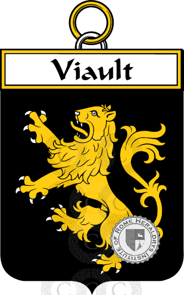 Coat of arms of family Viault   ref: 35049