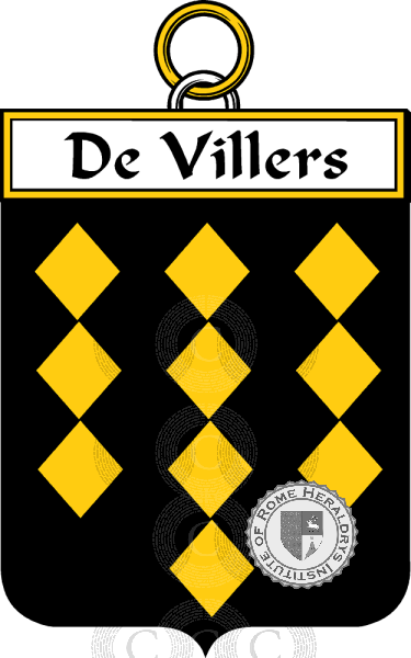 Brasão da família De Villers   ref: 35088