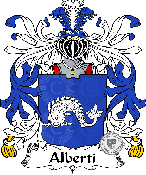 Brasão da família Alberti   ref: 35166