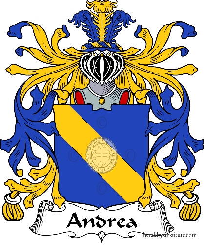 Coat of arms of family Andrea   ref: 35180