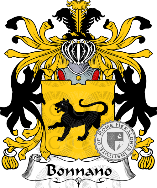 Coat of arms of family Bonnano   ref: 35223