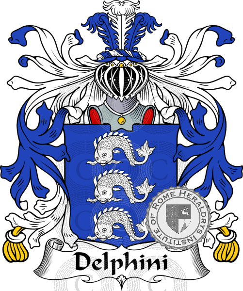 Brasão da família Delphini   ref: 35294