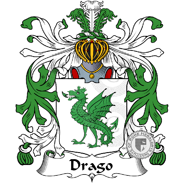 Escudo de la familia Drago, De Drago