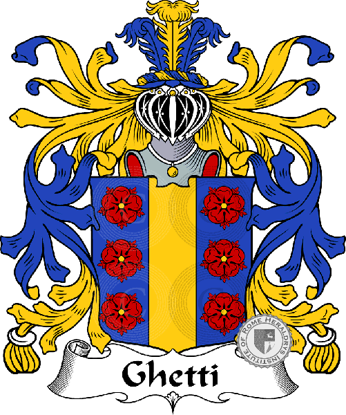Coat of arms of family Ghetti