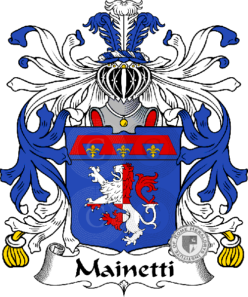 Escudo de la familia Mainetti